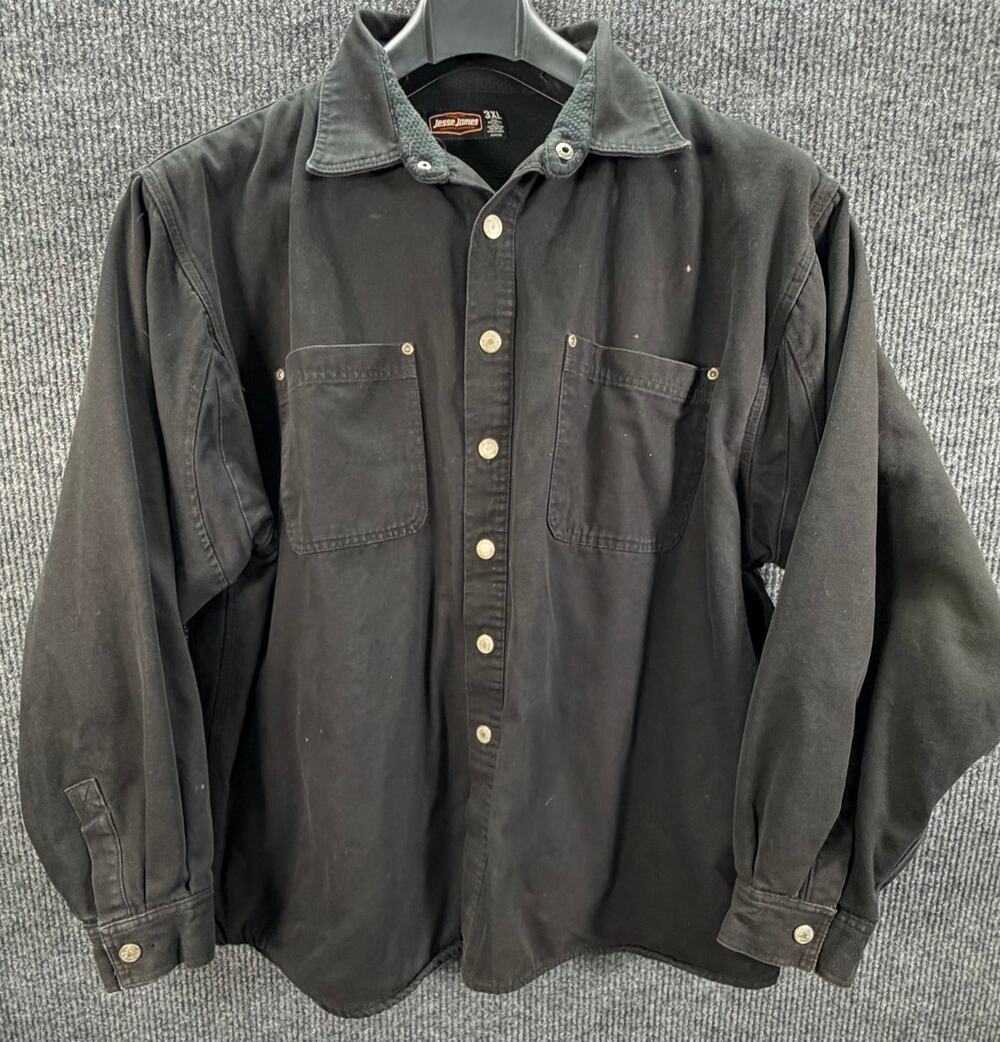 Jesse James Industrial Workwear Shirt Jacket Mens 3XL Distressed Streetwear